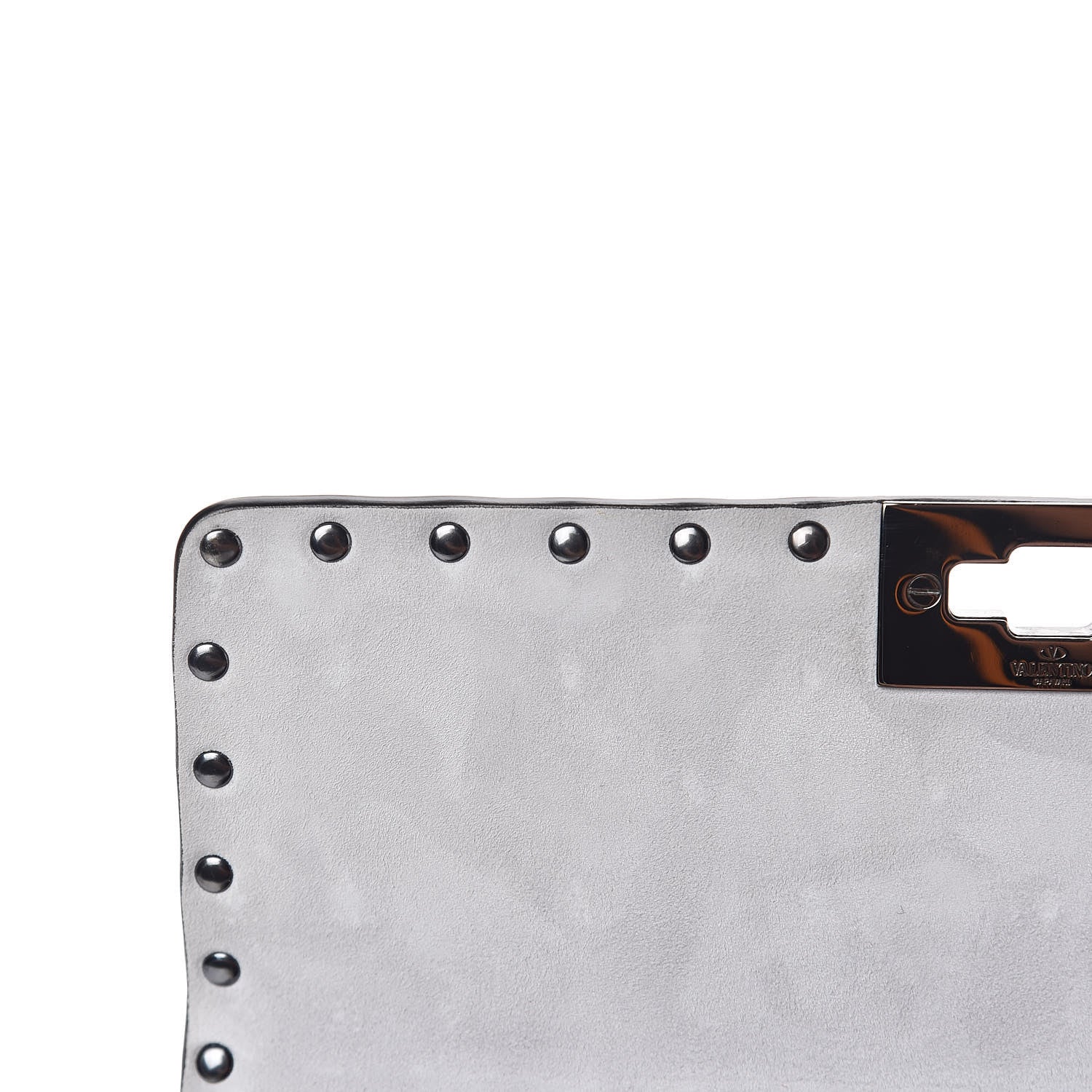 Valentino Garavani Craquele Nappa Medium Rockstud Spike Shoulder Bag Light Ivory 9 of 11