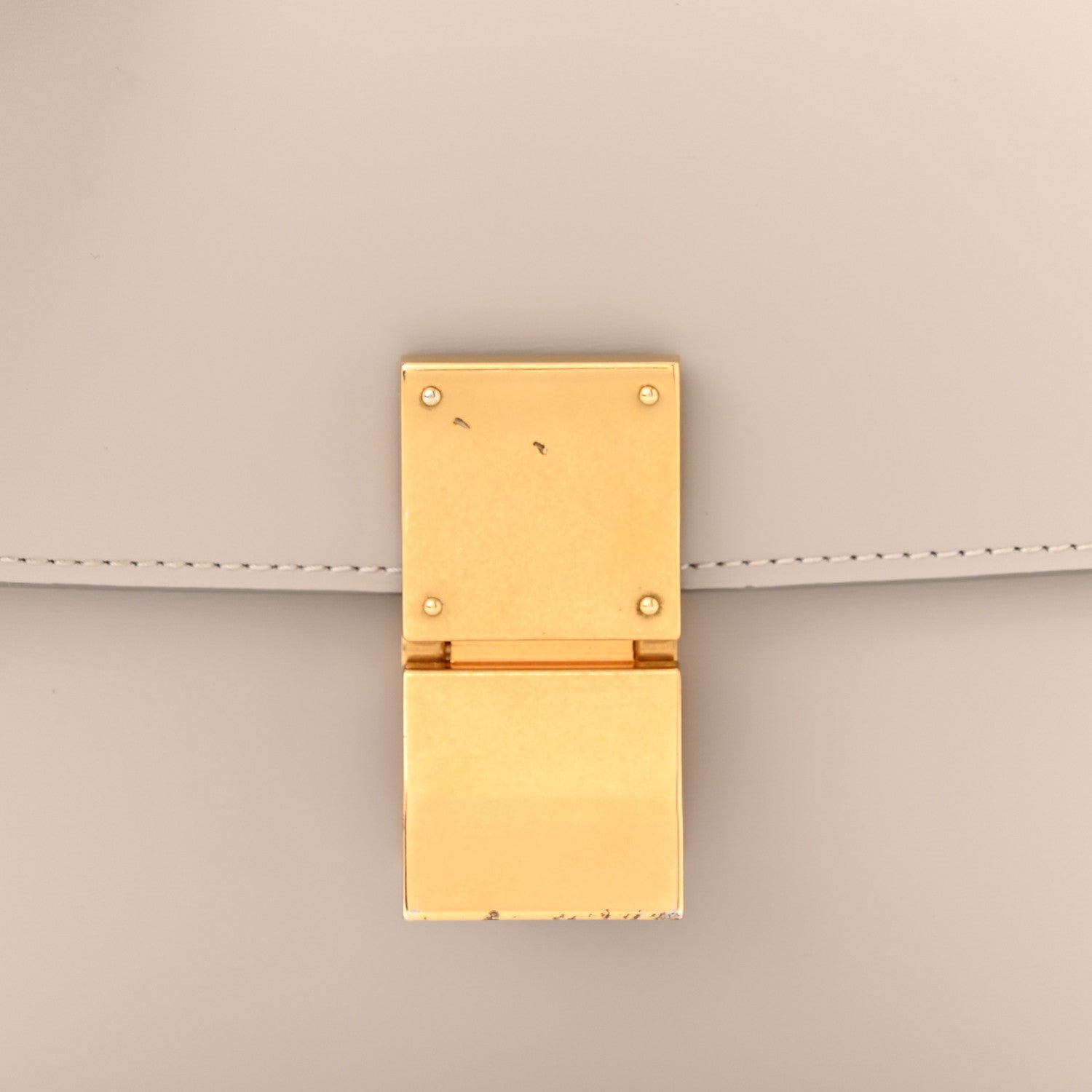 Celine Box Calfskin Medium Classic Box Flap Bag Clay 8 of 12