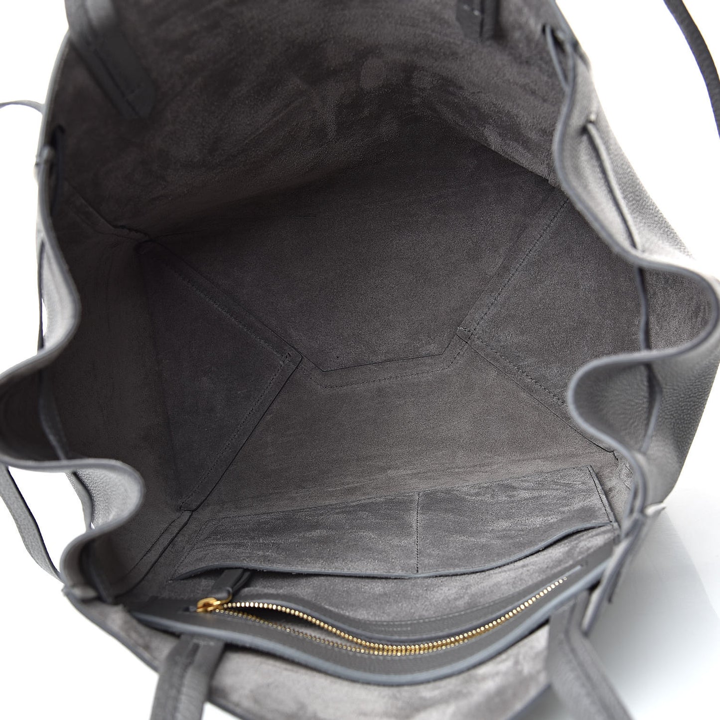 Soft Grained Calfskin Small Belt Cabas Phantom Grey