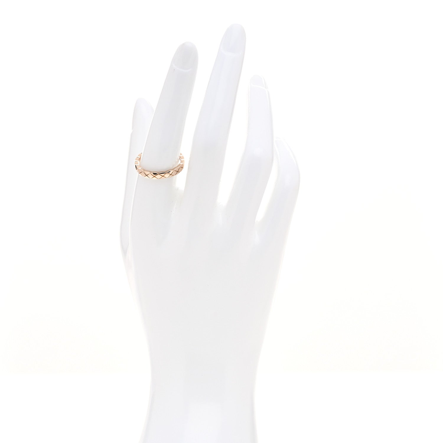 Chanel 18K Beige Gold Mini Coco Crush Ring 56 7.5 2 of 4