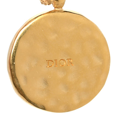 Christian Dior Metal Pendant Necklace Aged Gold 5 of 5