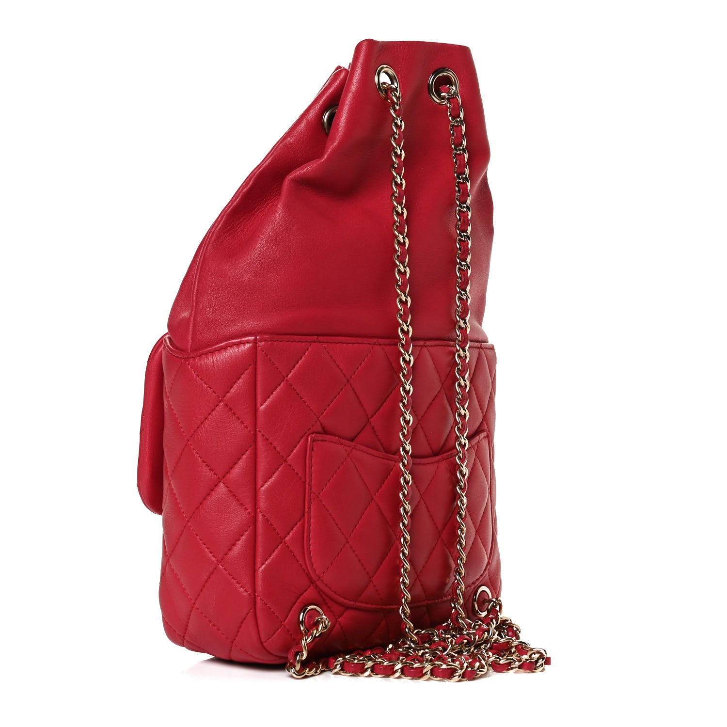 Chanel Lambskin Quilted Small In Seoul Backpack Red 2 of 11