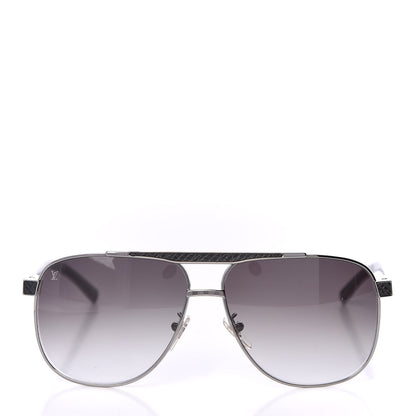 Louis Vuitton Taiga Attitude Pilote Sunglasses Z0496U Black 2 of 8