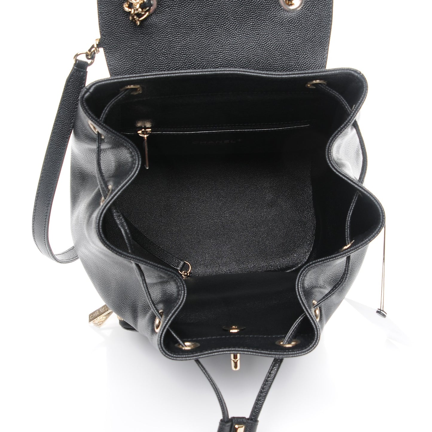 Caviar Quilted Business Affinity Backpack Black