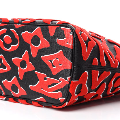 Louis Vuitton X UF Tufted Monogram Neverfull MM Black Red 7 of 11