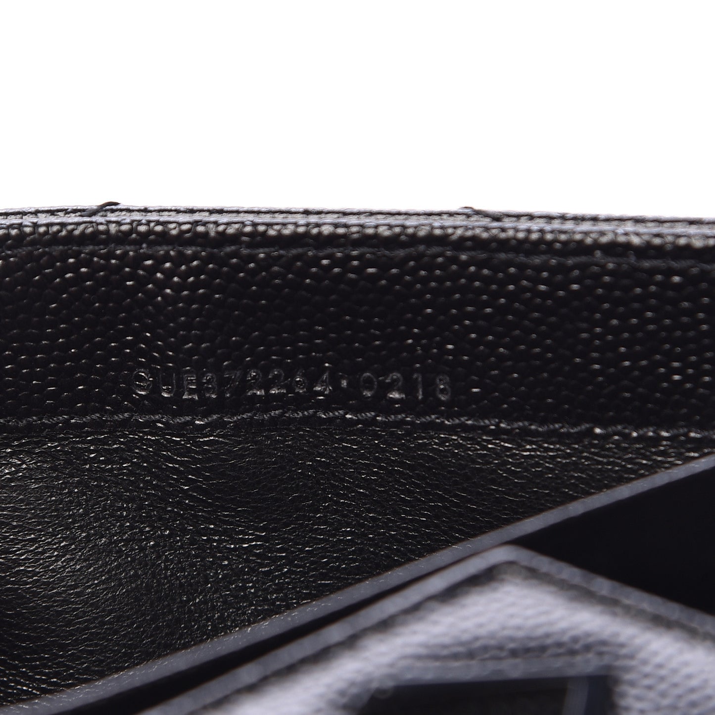 Grain De Poudre Matelasse Chevron Monogram Flap Wallet Black