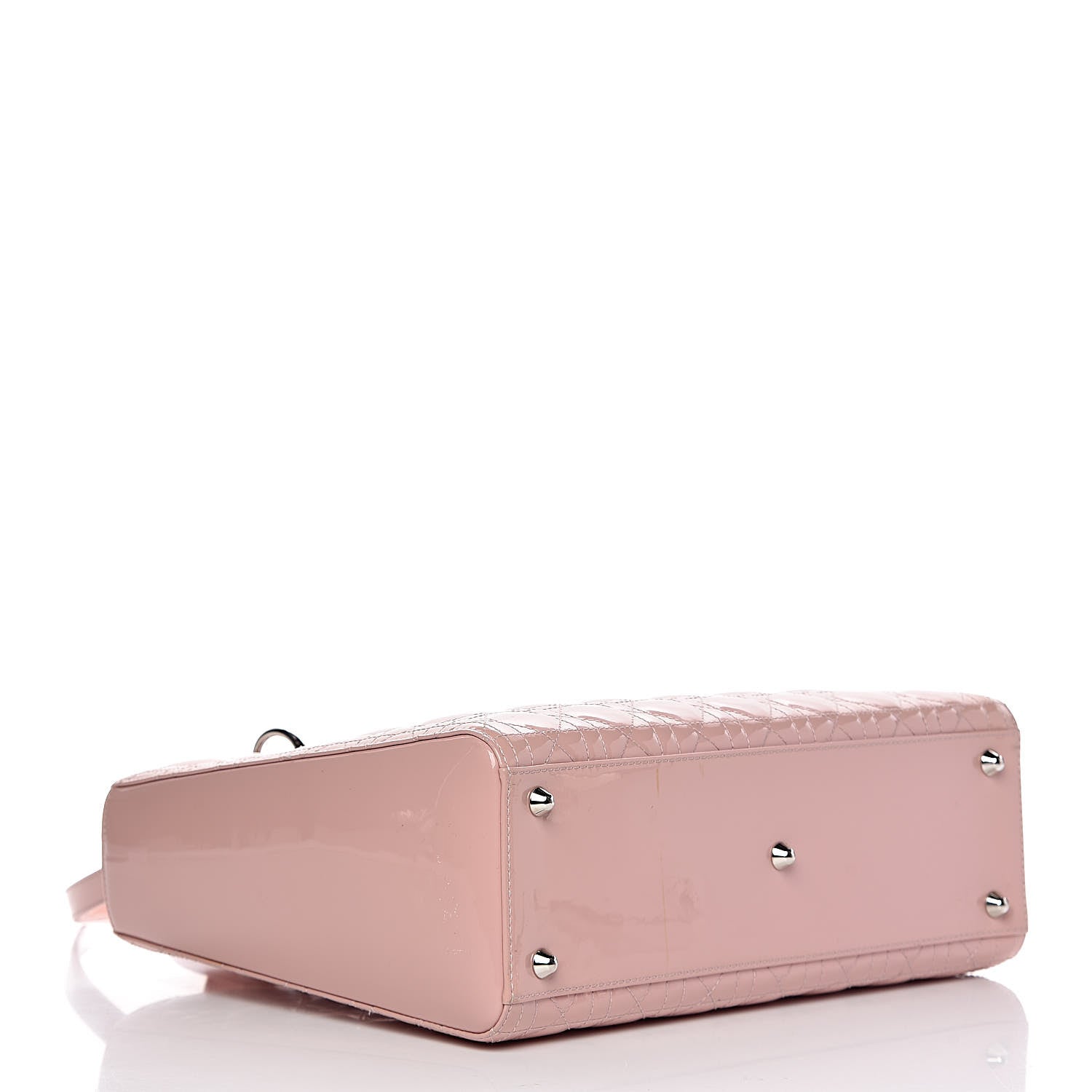 Christian Dior Patent Cannage Large Lady Dior Light Pink 4 of 18