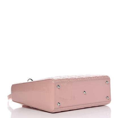 Christian Dior Patent Cannage Large Lady Dior Light Pink 4 of 18