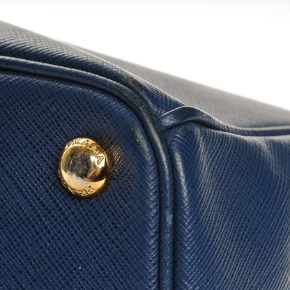Prada Saffiano Medium Galleria Double Zip Tote Bluette 10 of 12