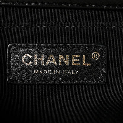 Chanel Lambskin Quilted Medium Boy Flap Black 6 of 11