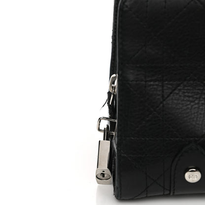 Christian Dior Calfskin Cannage Stitched Small Lady East West Lady Dior Black 14 of 16