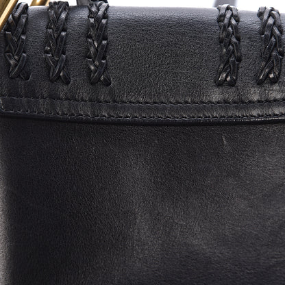 Chloe Calfskin Braided Mini Hudson Shoulder Bag Black 9 of 9