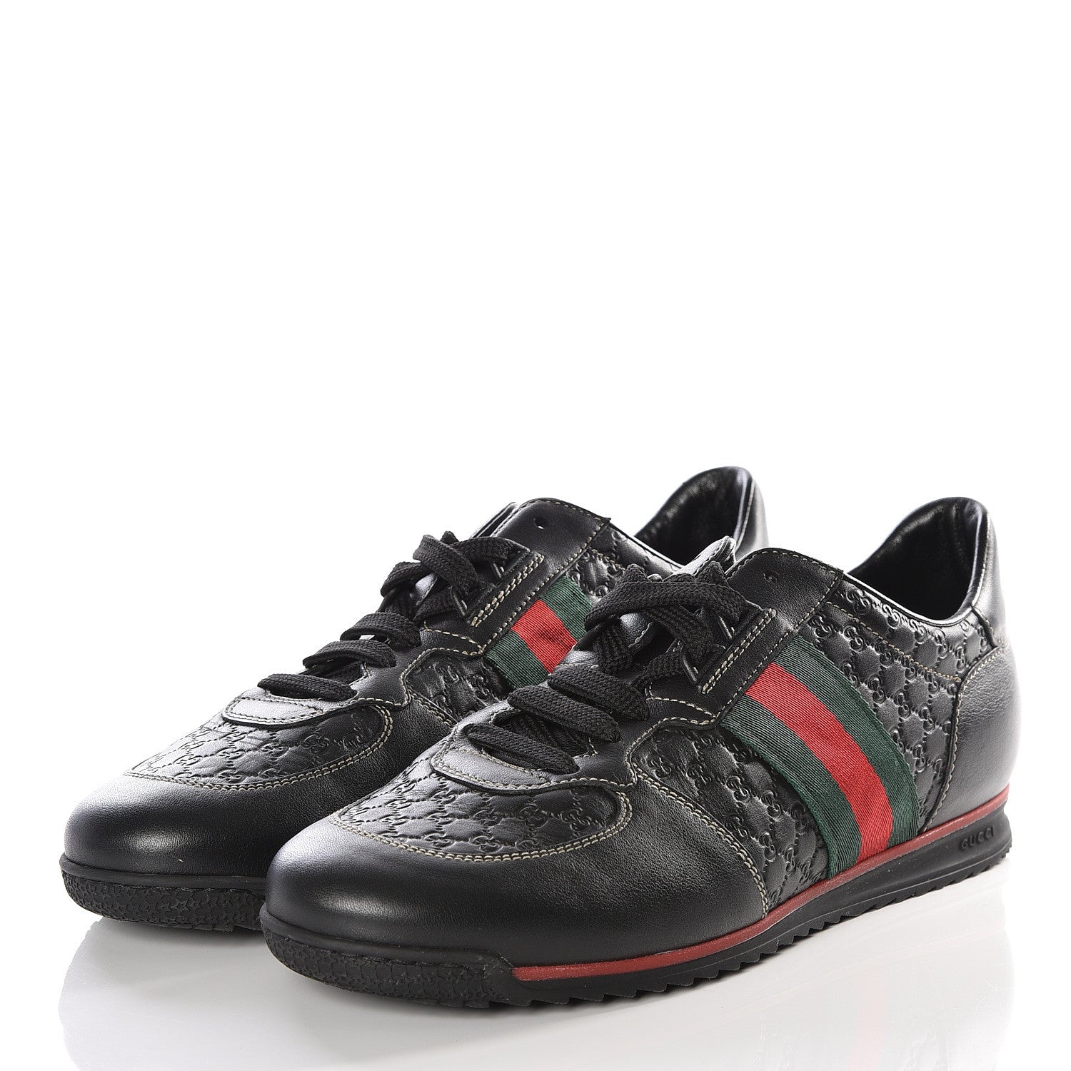 Gucci Microguccissima Web Sneakers 40 Black 2 of 13