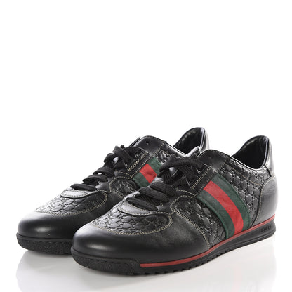Gucci Microguccissima Web Sneakers 40 Black 2 of 13