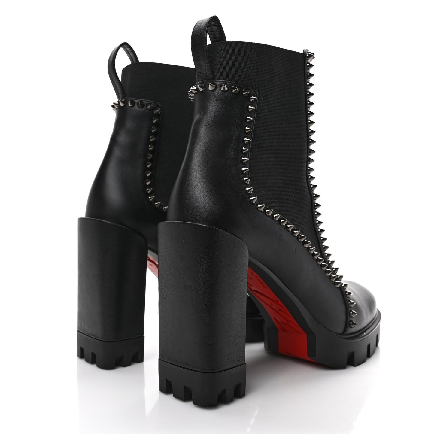 Nappa Out Line Spike Lug 100 Boots 40 Black