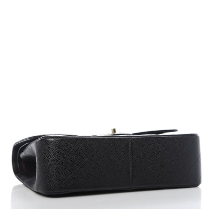 Chanel Caviar Quilted Jumbo Double Flap Black 4 of 10