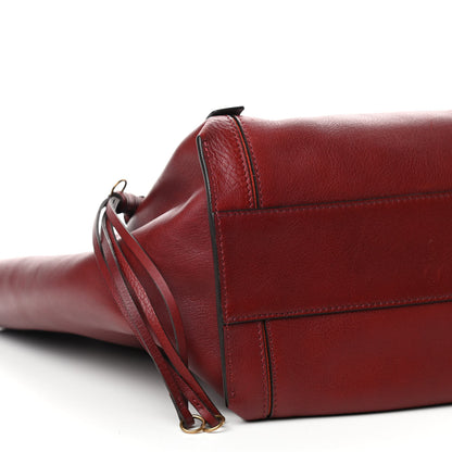 Chloe Smooth Calfskin Medium Milo Shopping Tote Sienna Red 7 of 9
