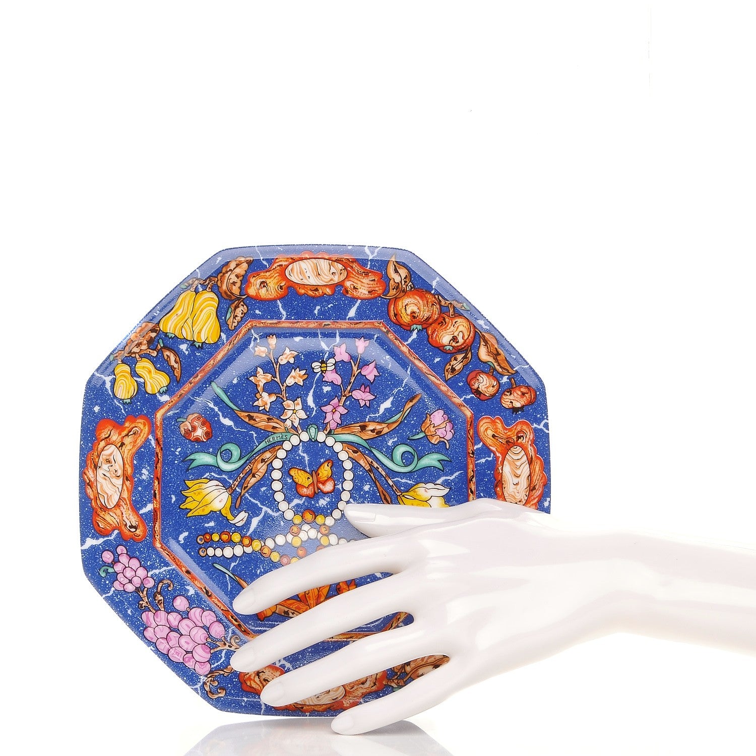 Hermes Porcelain Marqueterie de Pierres d'Orient et d'Occident Salad Plate 2 of 6