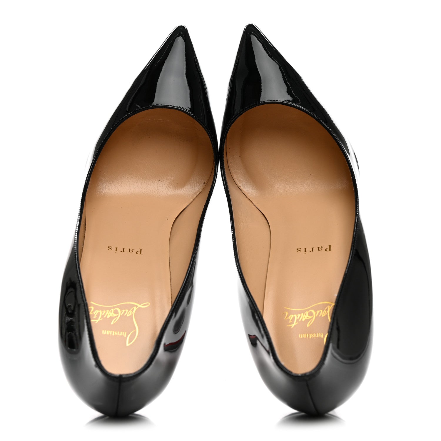 Christian Louboutin Patent Pigalle 100 Pumps 38 Black 2 of 13