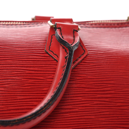 Louis Vuitton Epi Speedy 30 Castillan Red 38 of 39
