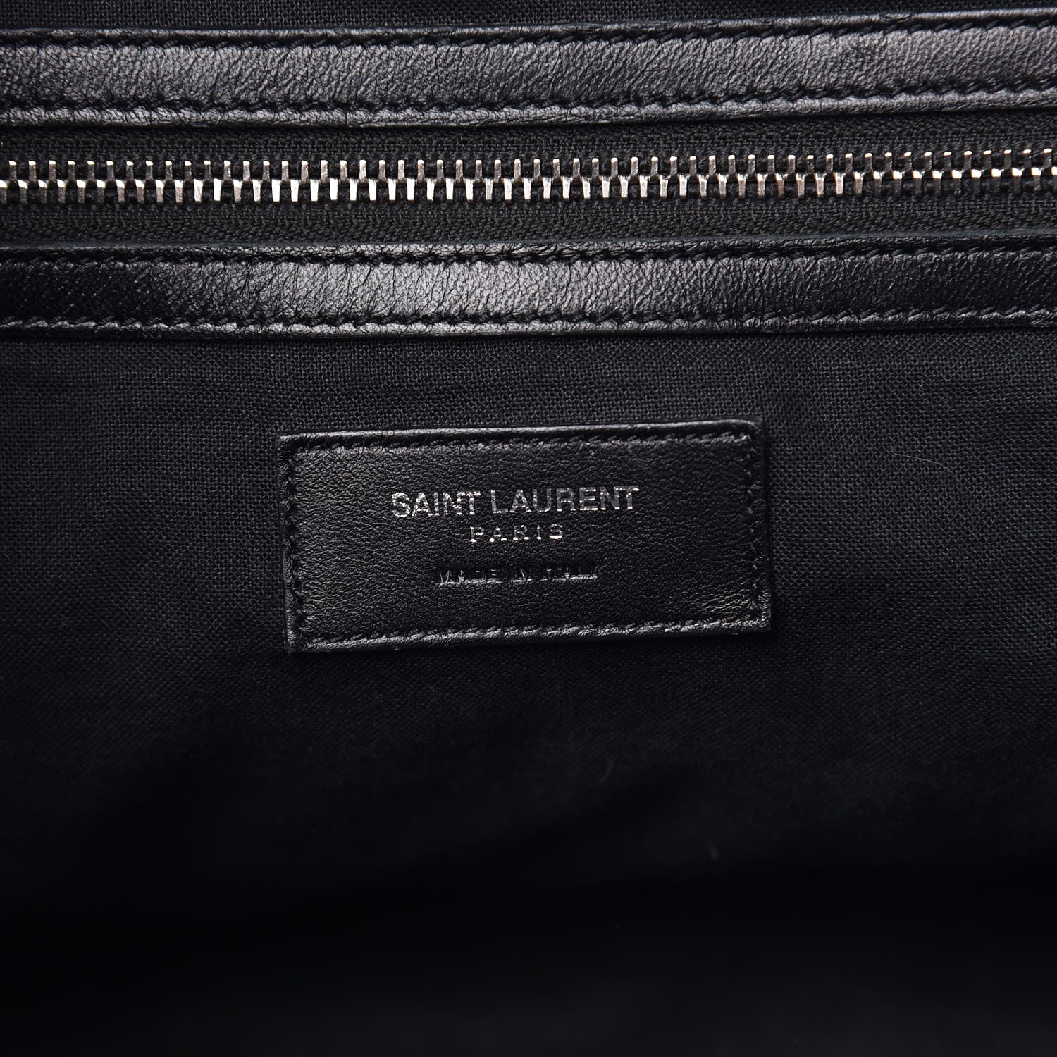 Saint Laurent Calfskin Fringe Festival Backpack Black 7 of 10