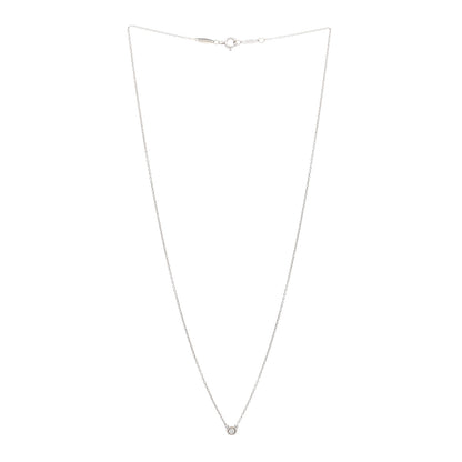 Tiffany Sterling Silver Diamond .07ct Elsa Peretti Diamonds by the Yard Pendant Necklace 3 of 4
