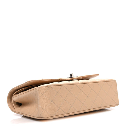 Chanel Caviar Quilted Medium Double Flap Beige 4 of 11