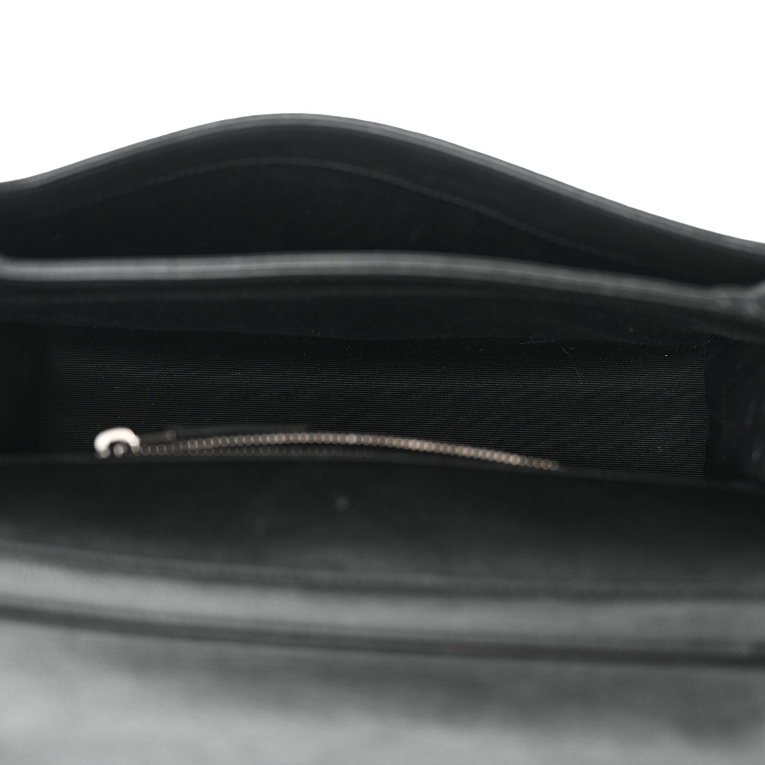 Saint Laurent Lambskin Diamond Quilted Becky Chain Wallet Black 5 of 10