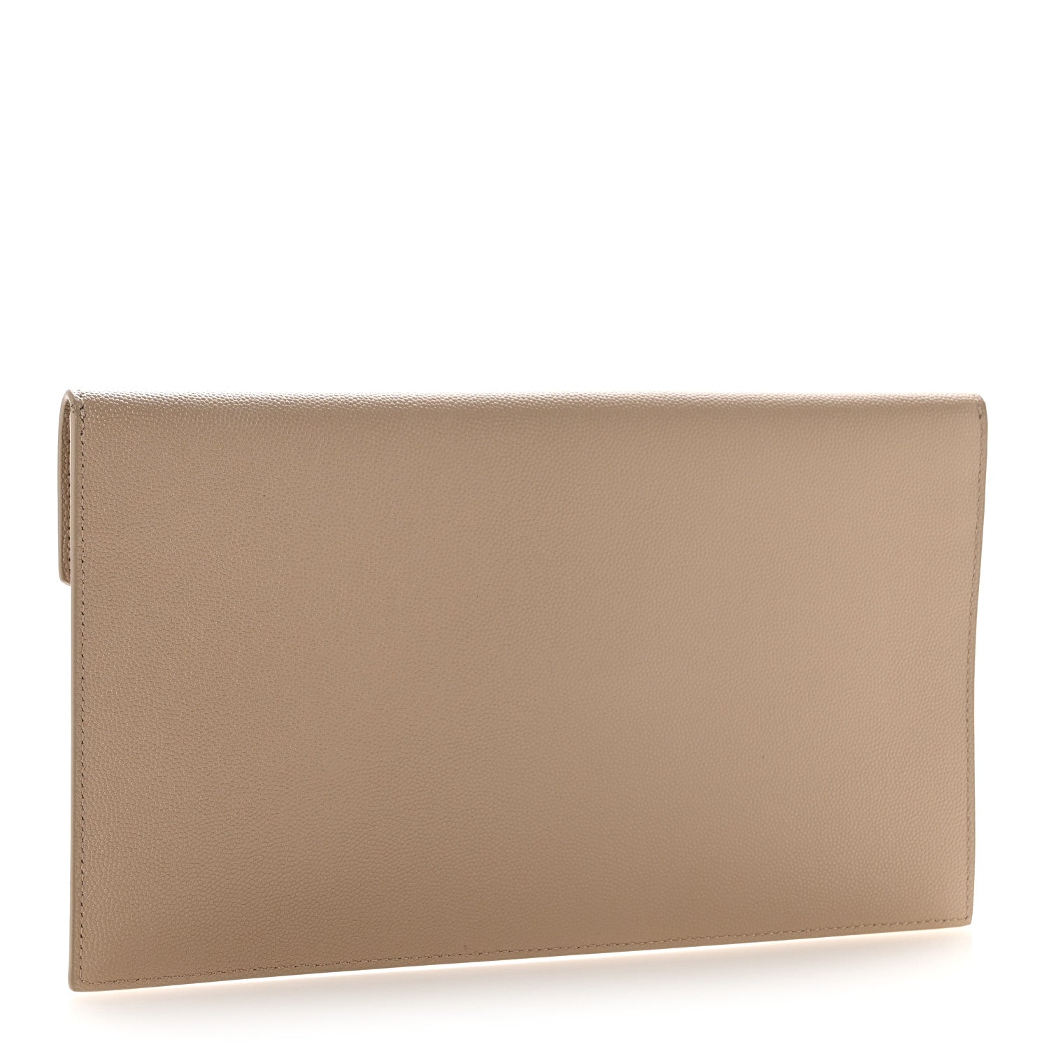 Saint Laurent Grain De Poudre Uptown Pouch Dark Beige 3 of 10