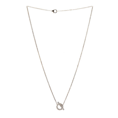 Hermes 18K Rose Gold Diamond Finesse Pendant Necklace 3 of 5