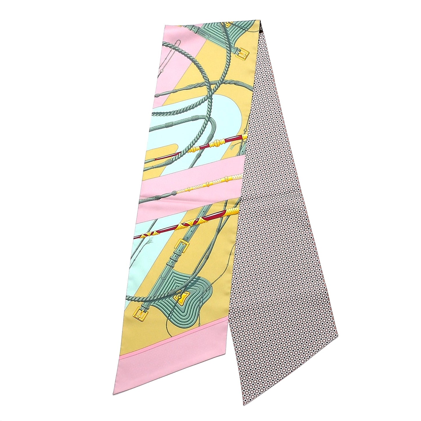 Silk Clic Clac Maxi Twilly Tilleul Viex Rose Aqua