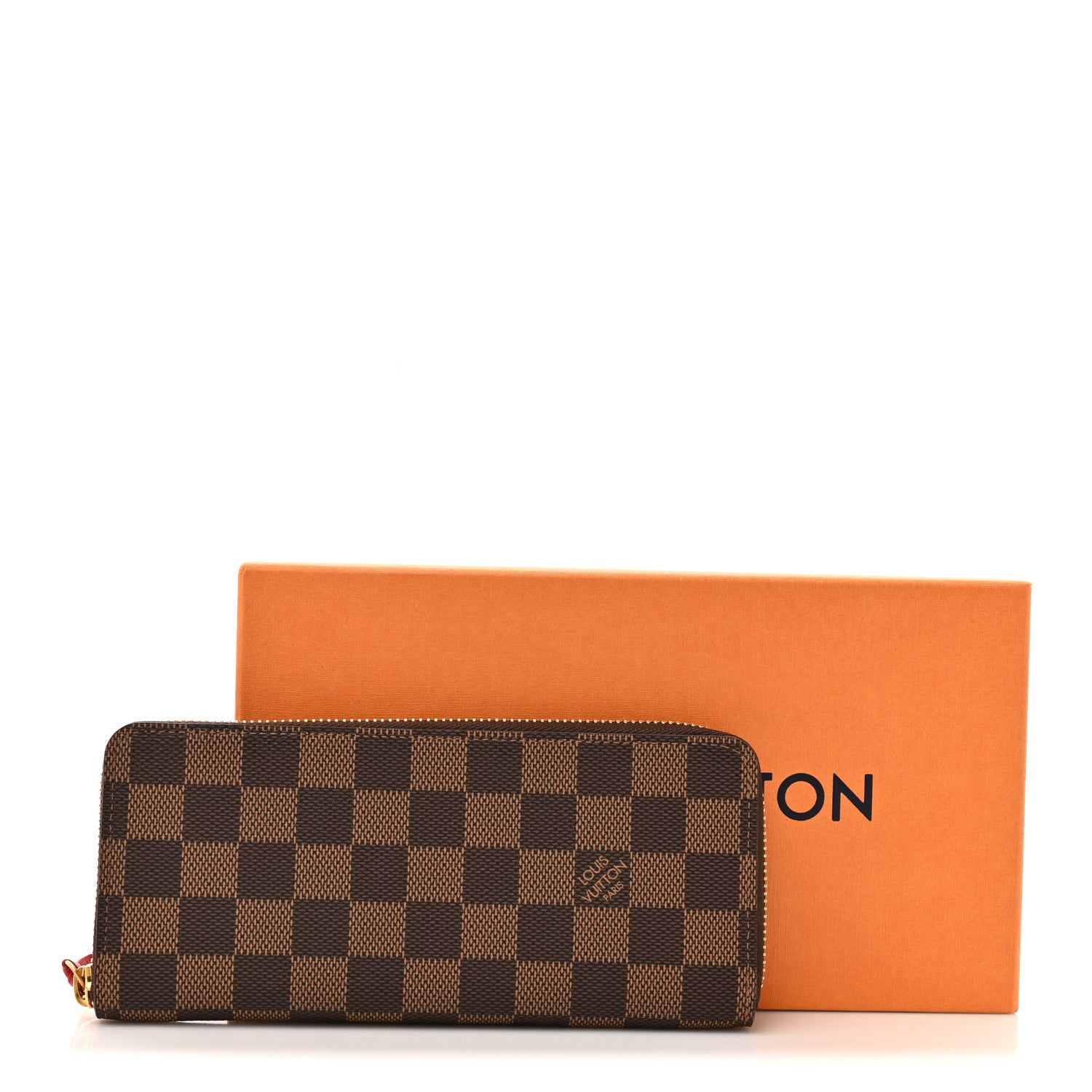 Louis Vuitton Damier Ebene Clemence Wallet Cherry 8 of 8
