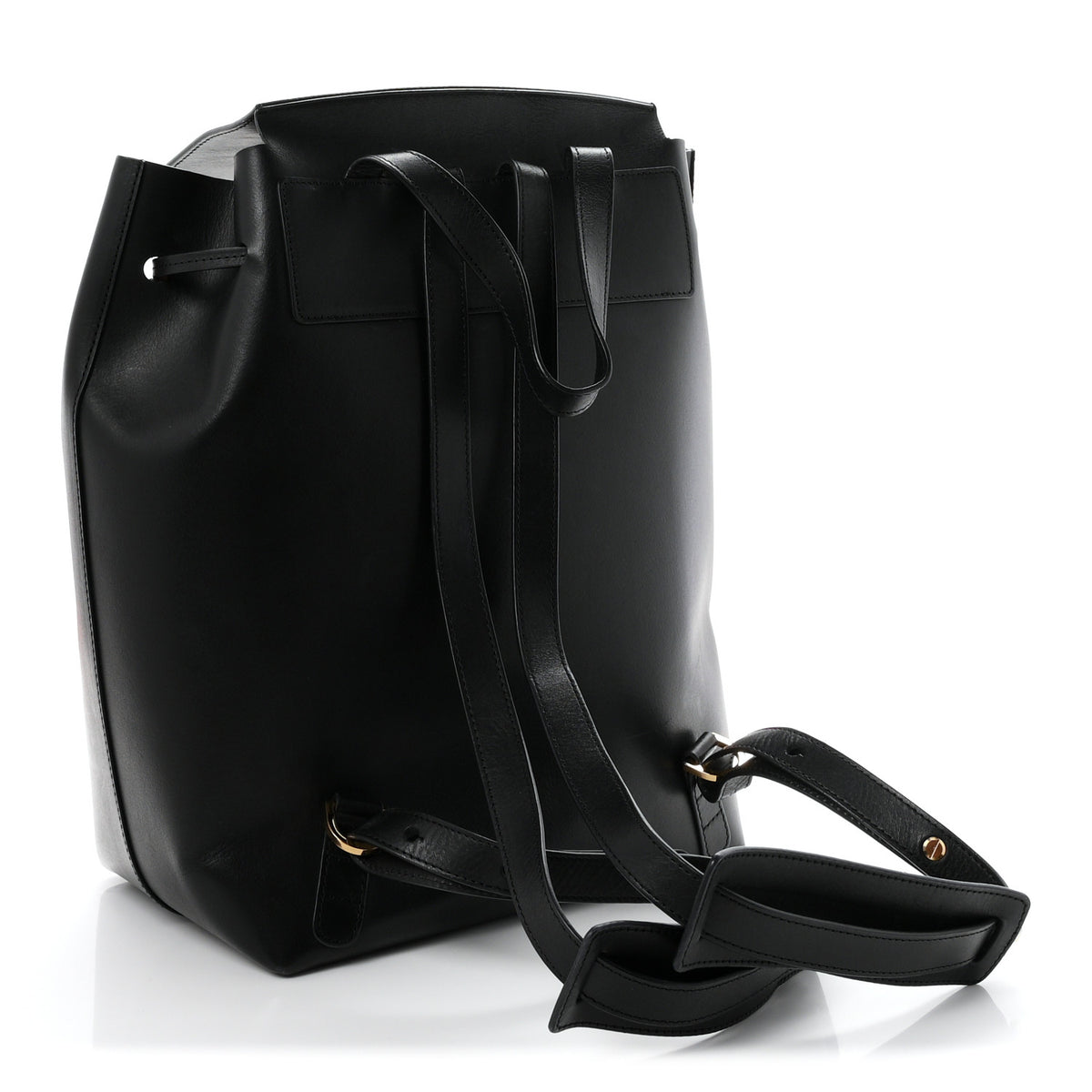 Vegetable Tanned Calfskin Backpack Black Flamma