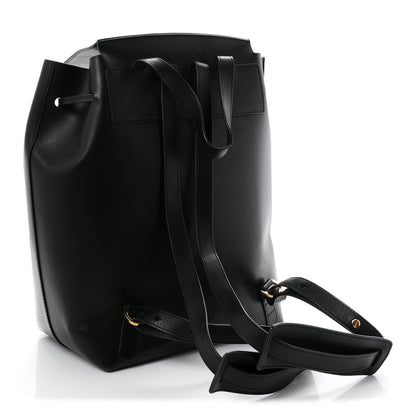 Mansur Gavriel Vegetable Tanned Calfskin Backpack Black Flamma 3 of 10