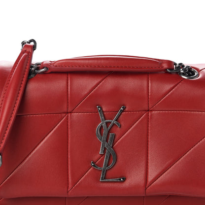 Saint Laurent Lambskin Patchwork Monogram Small Jamie Red 11 of 11