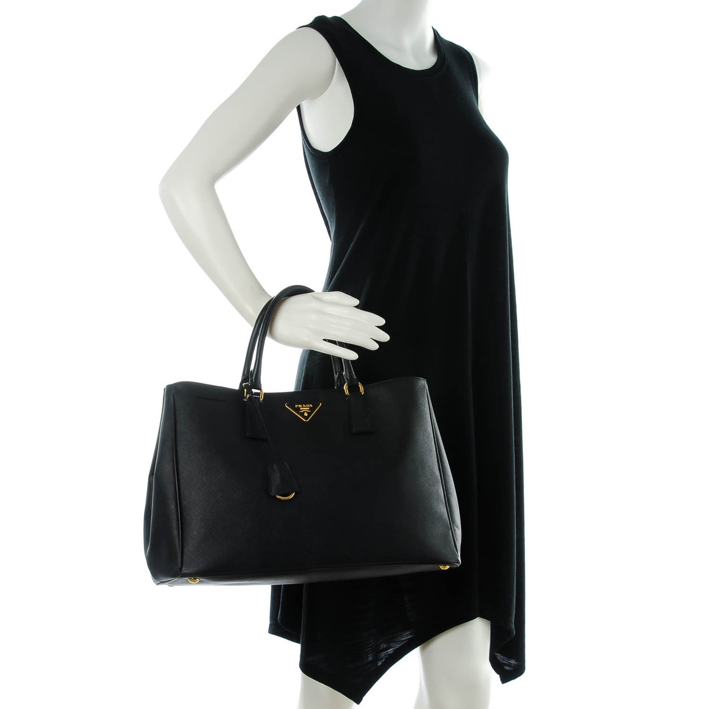 Saffiano Lux Large Tote Nero Black