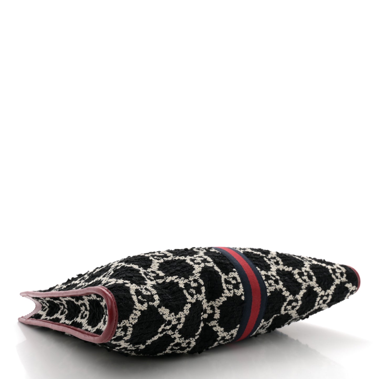 Tweed GG Monogram Large Rajah Chain Tote Romantic Cherry Black White