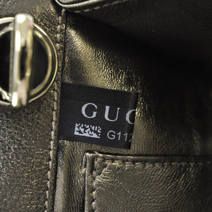 Gucci Leather Britt Clutch Metallic 8 of 8