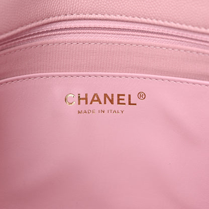 Chanel Caviar Quilted Chain Flap Light Pink 6 of 11