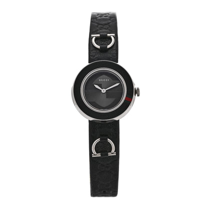 Gucci Stainless Steel Calfskin 27mm U-Play Quartz Watch Black 1 of 5