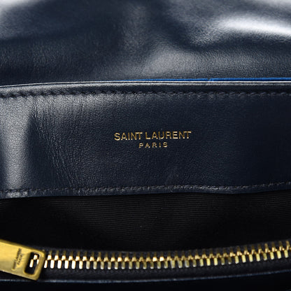 Saint Laurent Velvet Y Quilted Monogram Small Loulou Chain Satchel Medium Blue 6 of 17