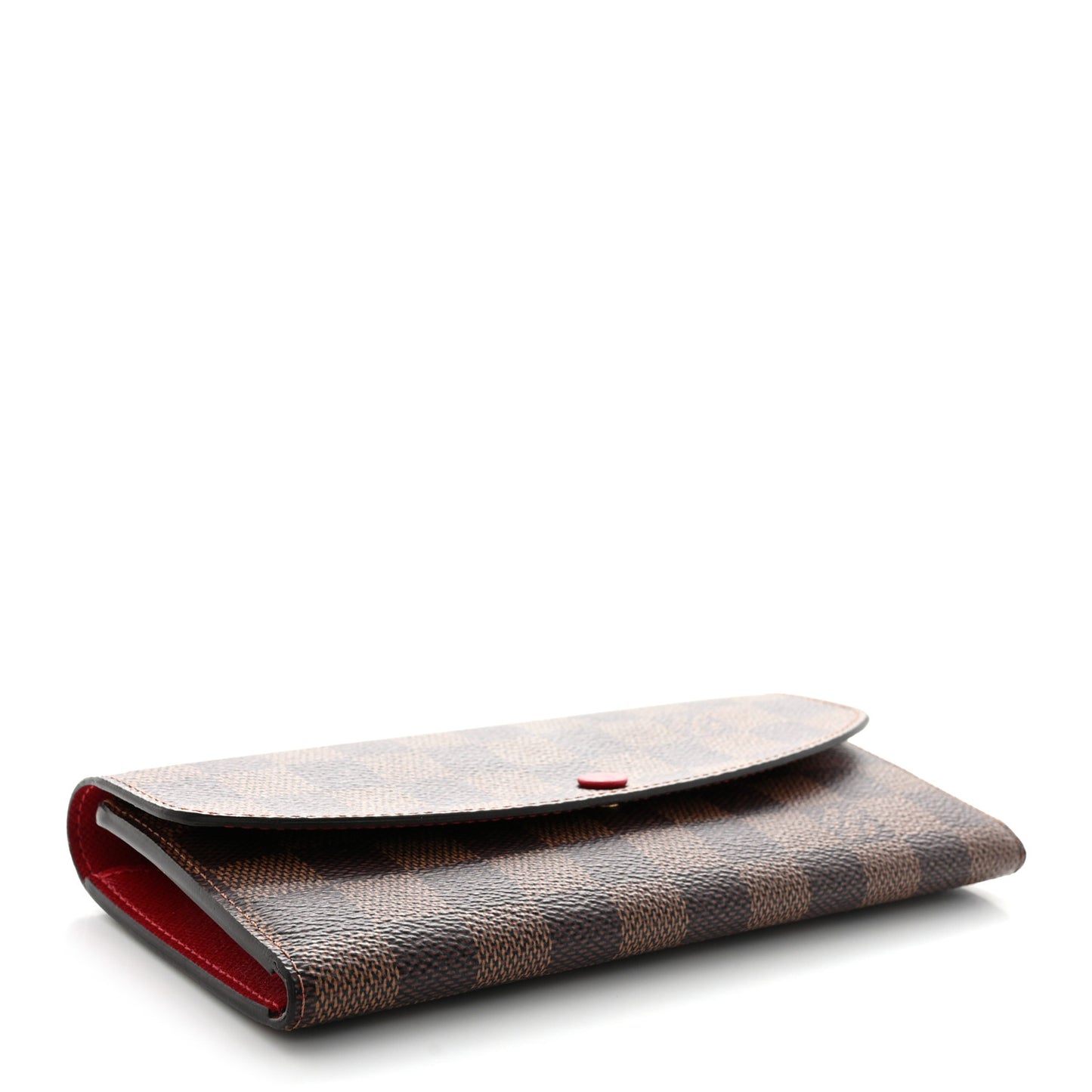 Damier Ebene Emilie Wallet Red