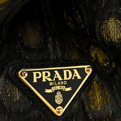 Prada Tessuto Jacquard Canapa Tote Giallo 7 of 12