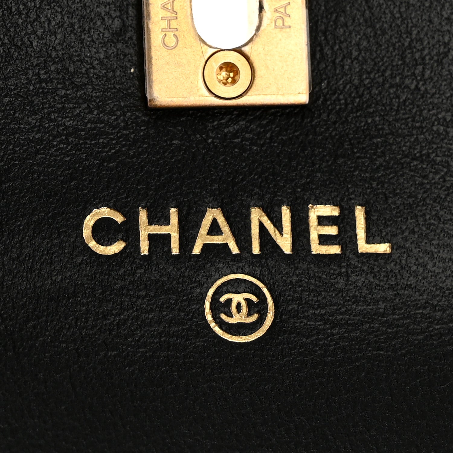 Chanel Lambskin Quilted Pearl Crush Clutch With Chain Black 6 of 14