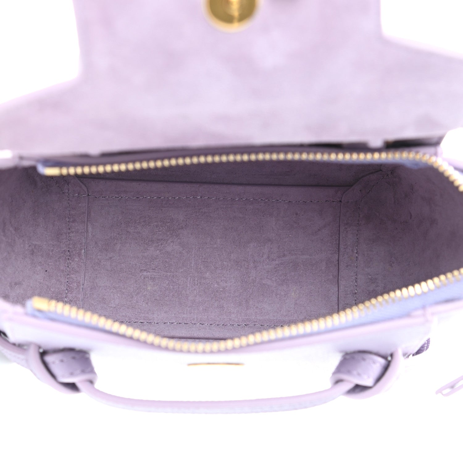 Celine Grained Calfskin Pico Belt Bag Lilac 4 of 9
