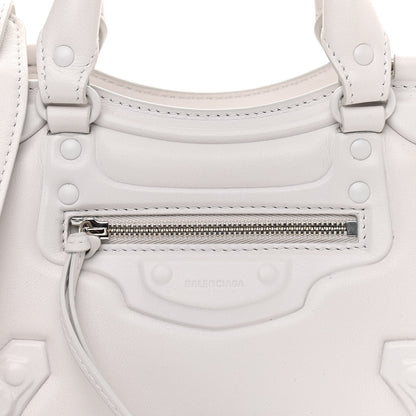 Balenciaga Cake Calfskin Tonal Hardware Mini Neo Classic City White 8 of 10