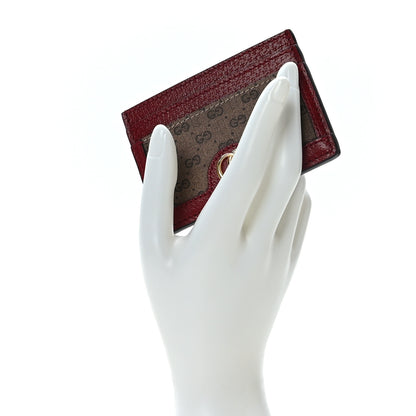 Gucci X DORAEMON Mini Vintage GG Supreme Monogram Card Holder Beige Cherry Red 5 of 16