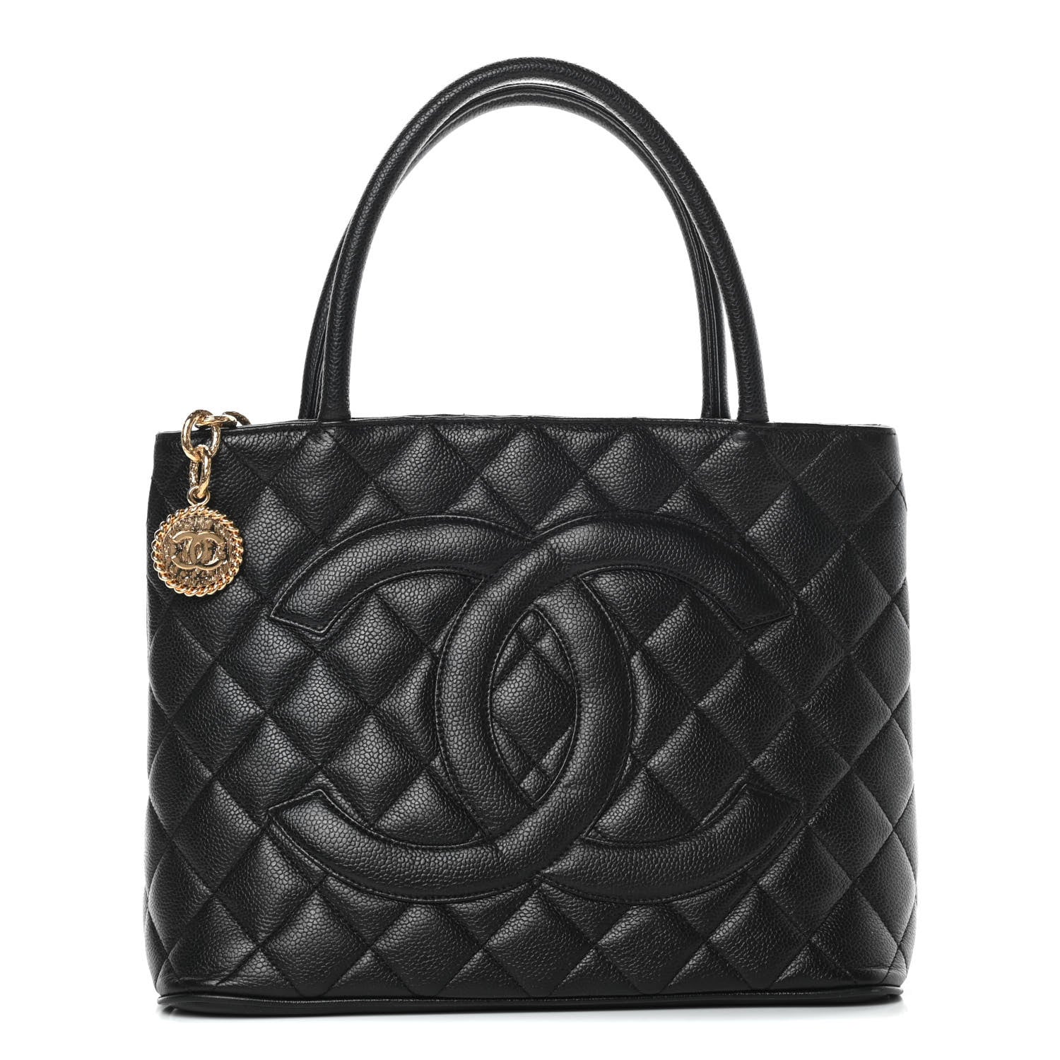 Chanel Caviar Quilted Medallion Tote Black 1 of 14