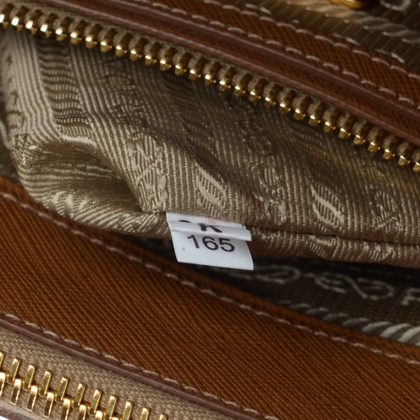 Saffiano Small Galleria Double Zip Tote Caramel