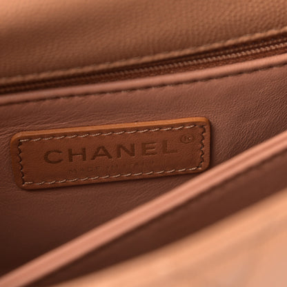 Chanel Caviar Quilted Mini Coco Handle Flap Brown 10 of 20